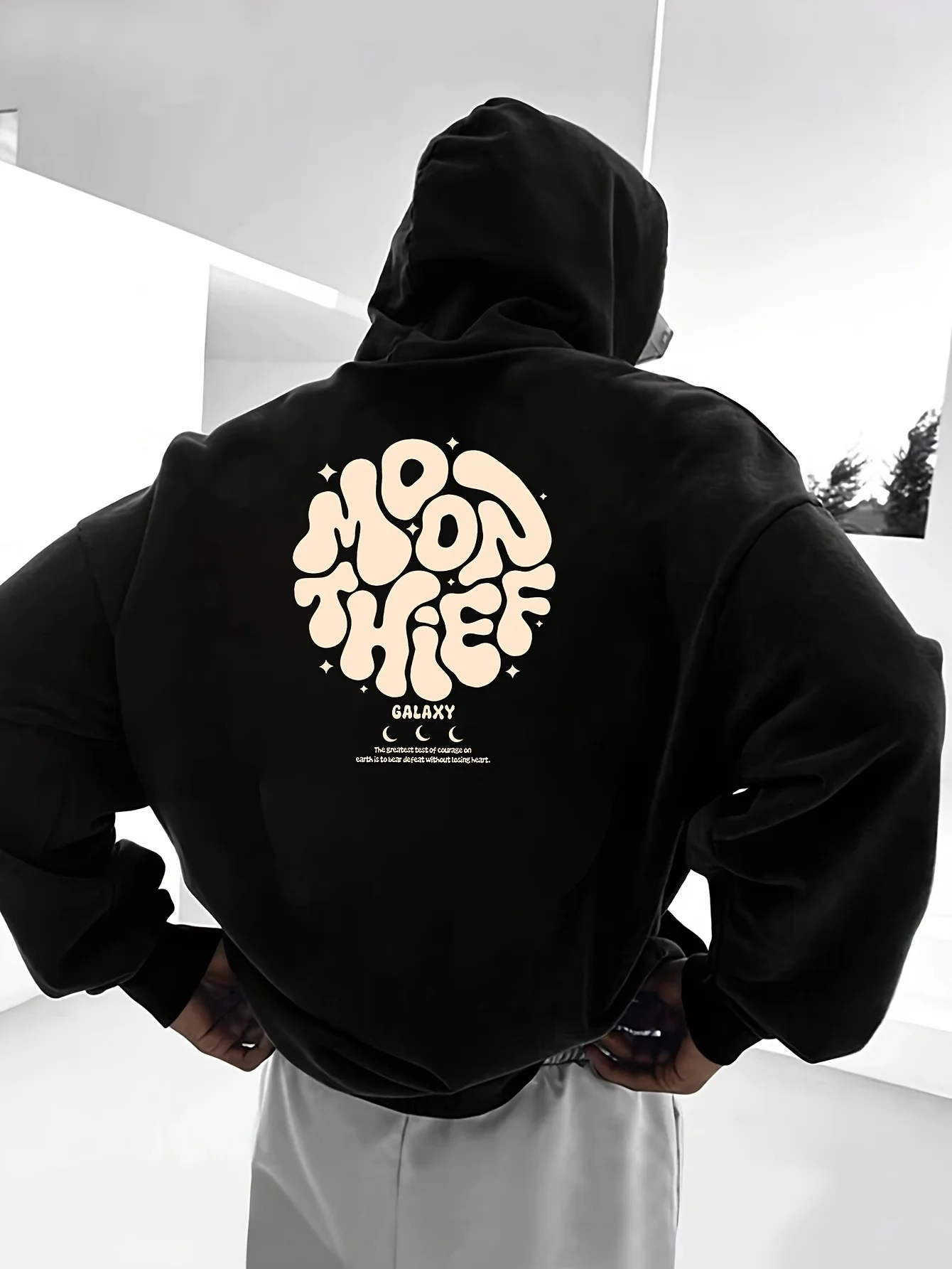 Winter Clothing Wholesale - Lässiger, kreativer MOON THIEF-Hoodie mit Kapuze