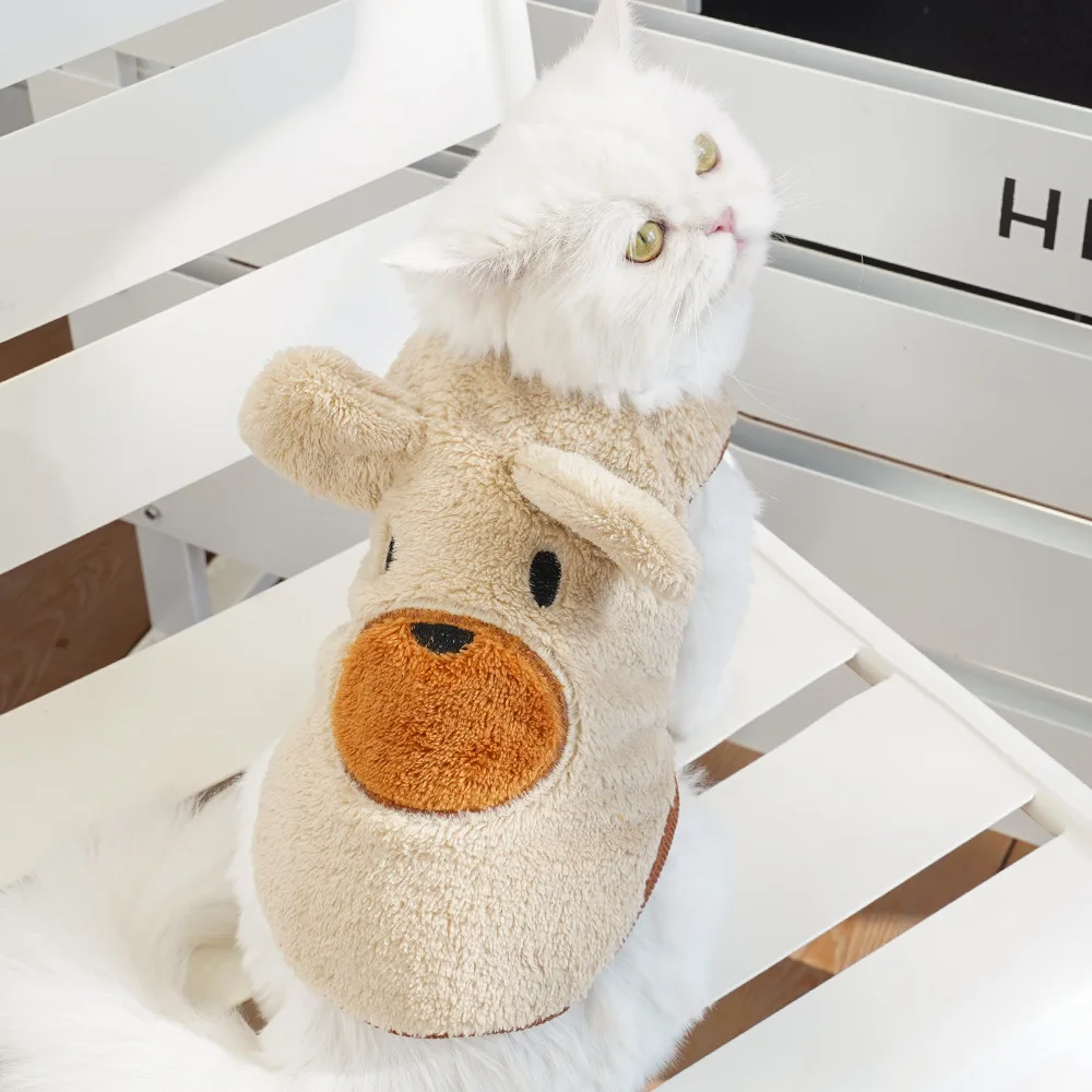 Winter Clothing Accessories - Winter-Plüsch-Hundebekleidung Warme Niedliche Haustier-Welpen-Outfits Teddy Schnauzer