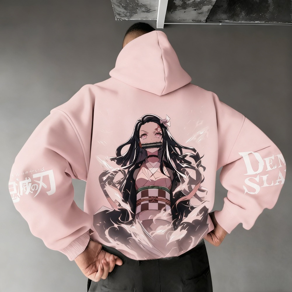 Winter Clothing Outfits - Demon Slayer Herren Hoodie Sweatshirt Kamado