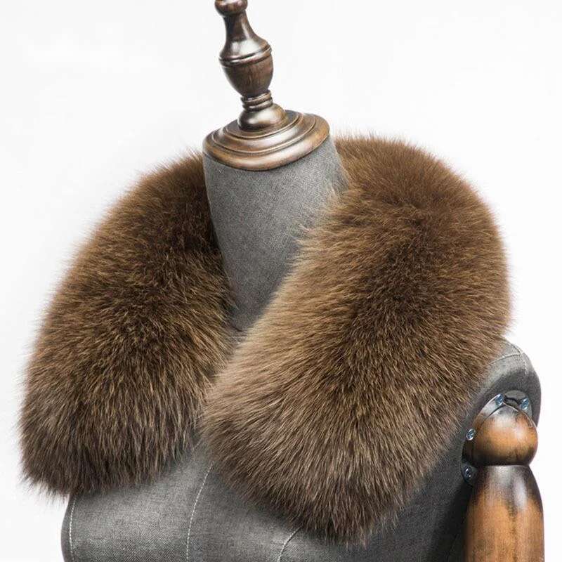 Winter Clothing Design - Winter Natürliche Fuchs Pelz Schal Quadrat