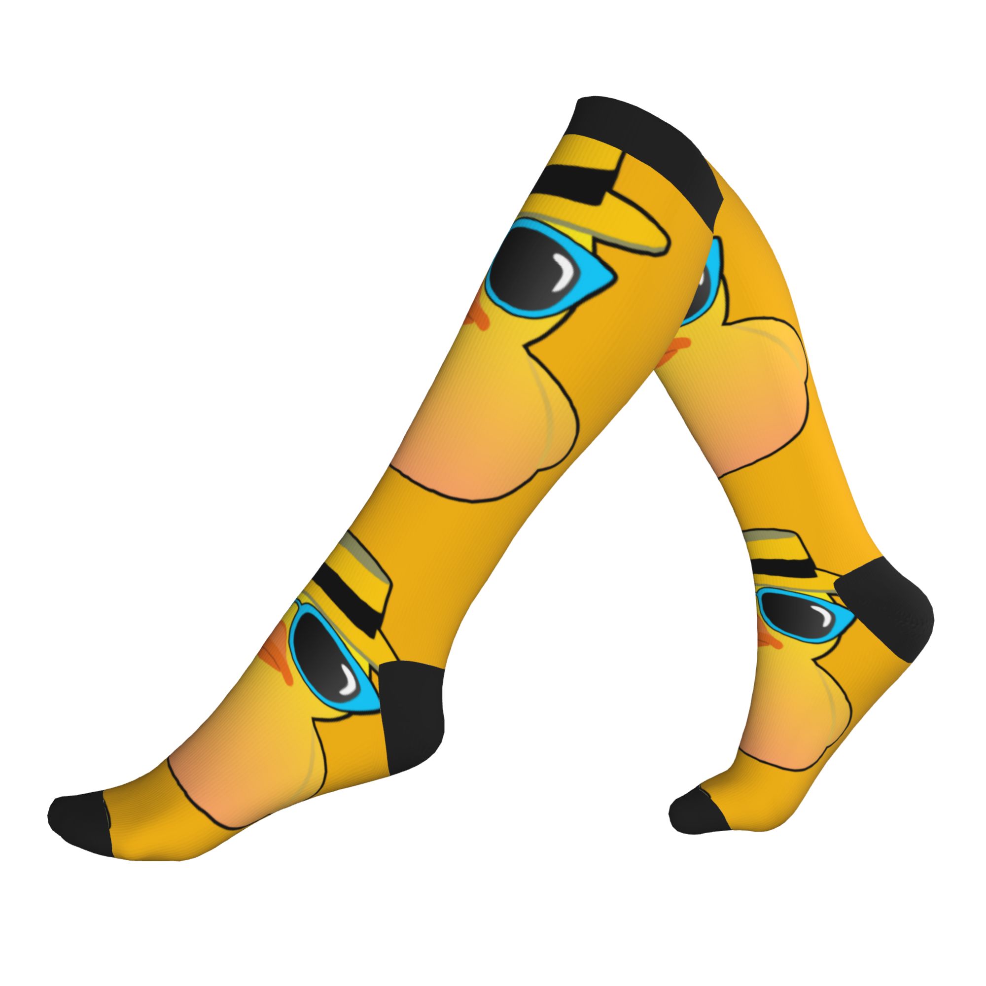 Winter Clothing Accessories - Niedliche bedruckte Gummienten-Socken mit Booterhut und