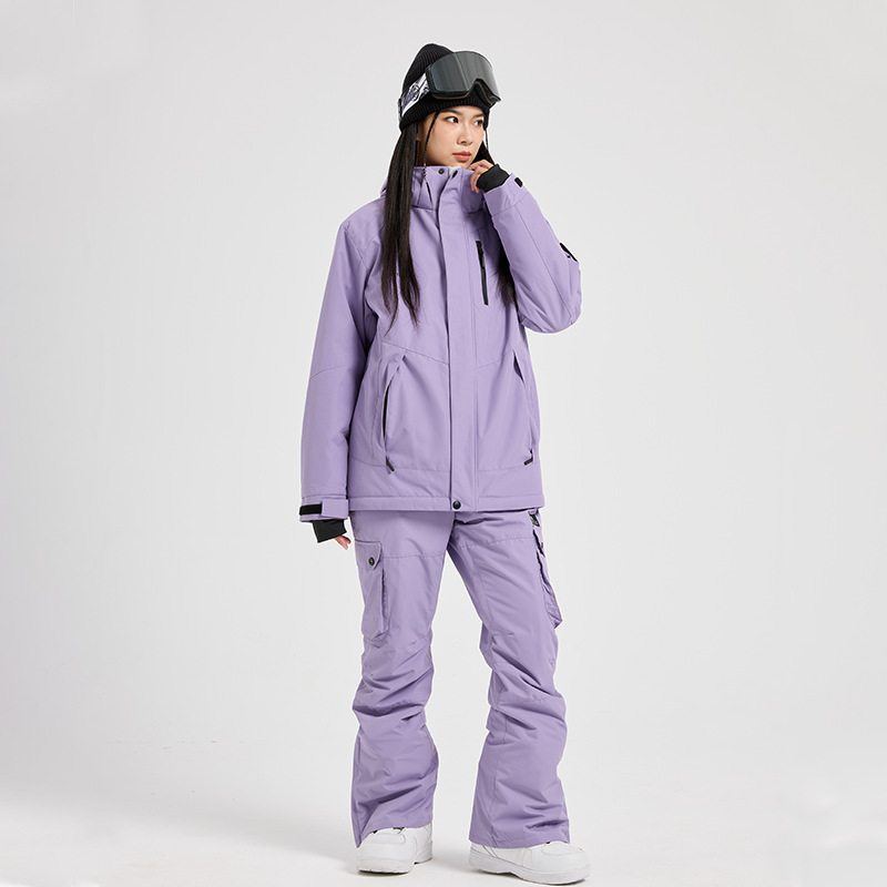 Ski Pants Waterproof - Neues Damen-Skianzug-Set für Snowboard Wasserdicht Winddicht