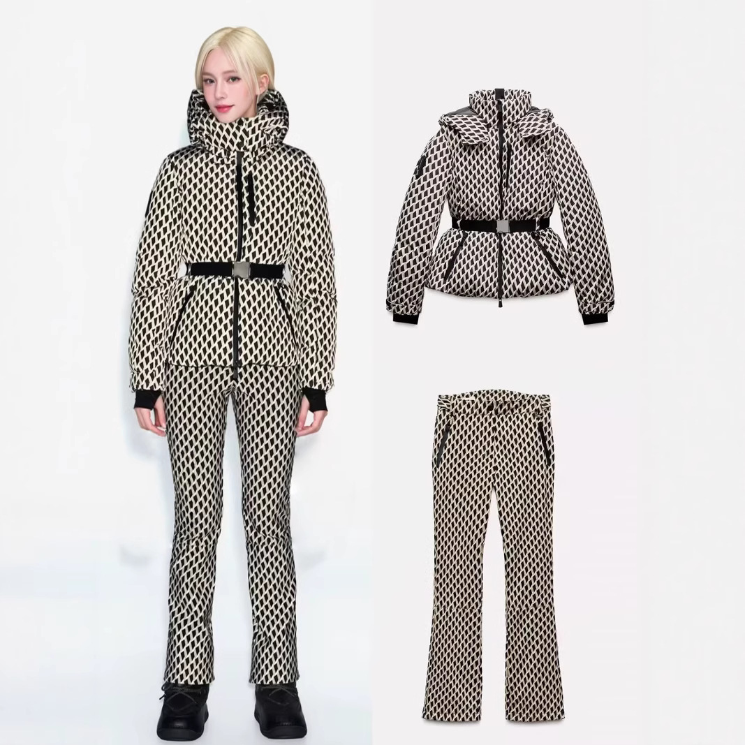 Winter Clothing Design - Winter Zwei Stück Skifahren Set Mit