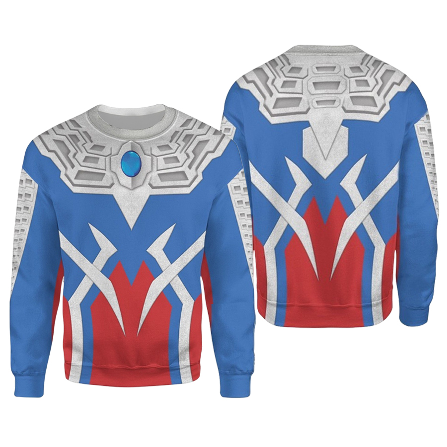Winter Clothing Japan - Bandai Periphery Ultraman Zero Cosplay-Kostüm, Allover-Print,
