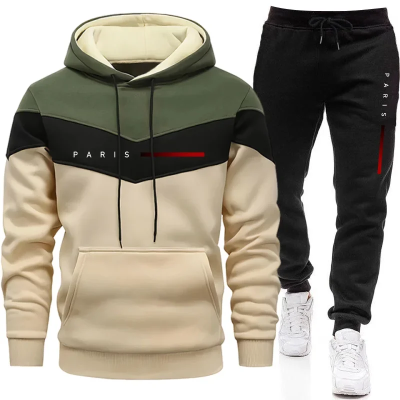 Winter Clothing Hoodie - Paris Fashion Herren-Hoodie-Set Täglicher Casual Sport