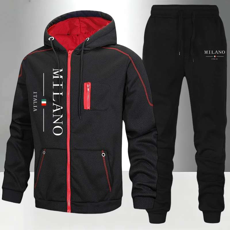Winter Clothing Design - Italienische Mode Herren-Set/Mantel/Hose Herbst Winter Täglicher