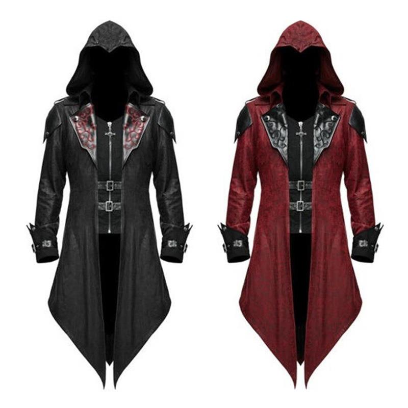 Winter Clothing Design - Neue Mittelalterliche Halloween Retro Patchwork-Jacke für