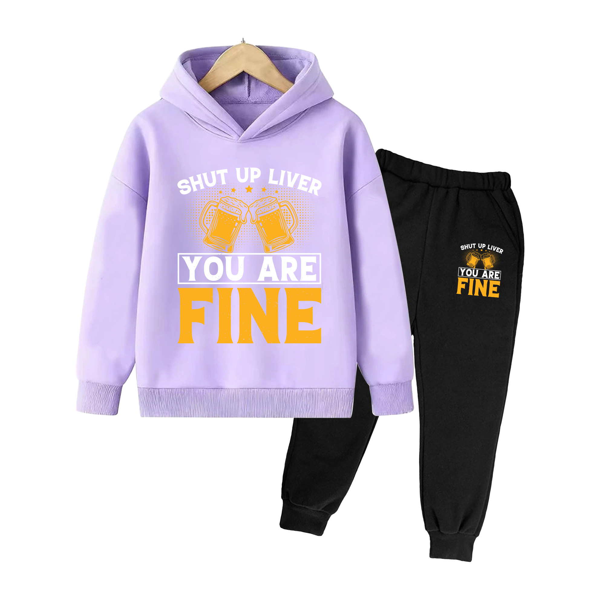 Kinder-Hoodie & Jogginghosen-S – Yellow Winter Clothing Bewertung und Preis