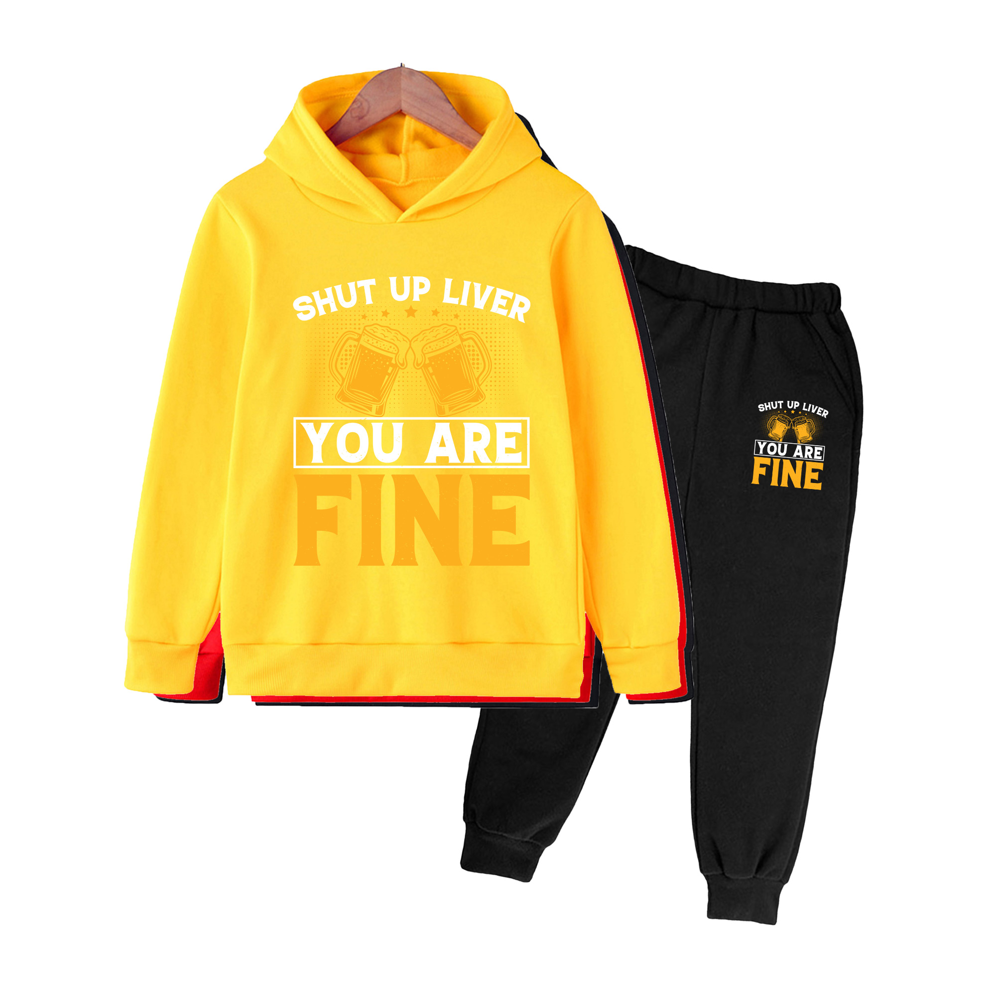 Kinder-Hoodie & Jogginghosen-S – Yellow Winter Clothing Bewertung und Preis