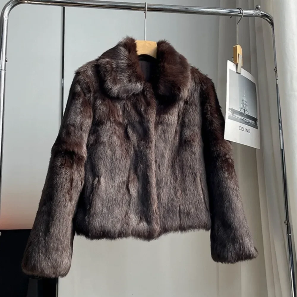 Natürliche Kaninchen Pelzmante – Winter Clothing Wholesale Bewertung und Preis