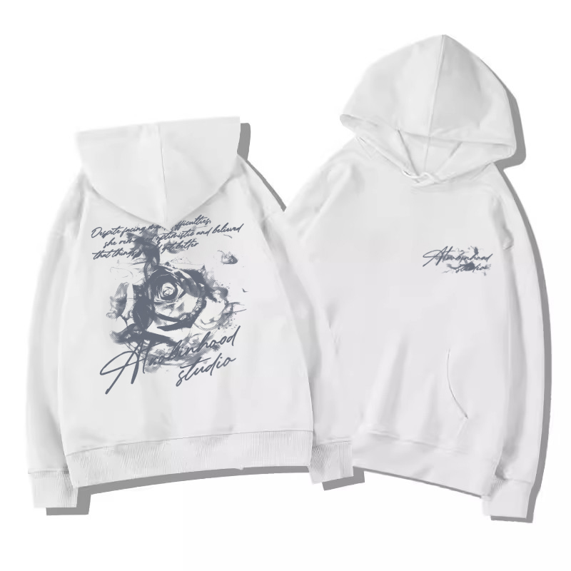 Hoodie mit Buchstaben-Rosen-Pr – Winter Clothing Wholesale Bewertung und Preis