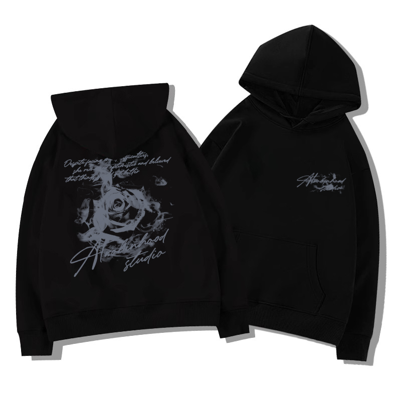Hoodie mit Buchstaben-Rosen-Pr – Winter Clothing Wholesale Bewertung und Preis
