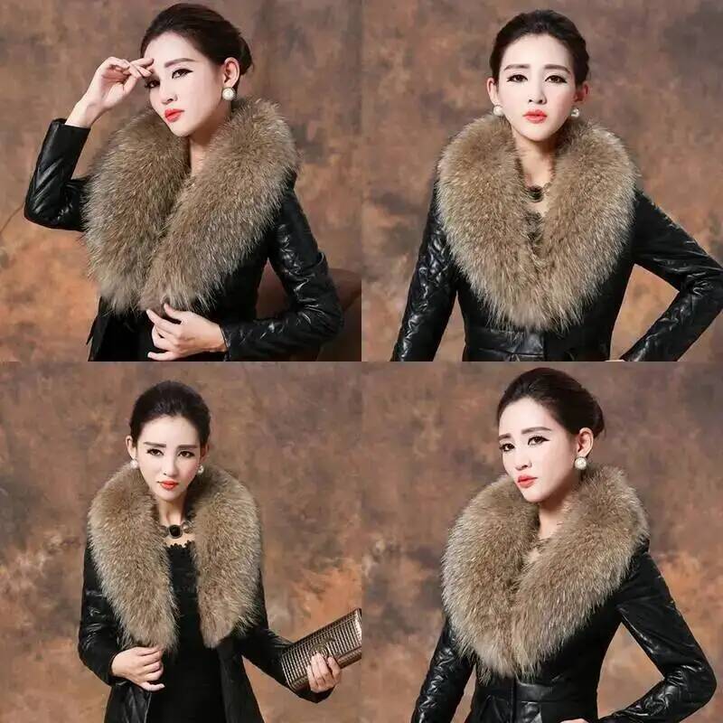 Natürliche Waschbären Pelz Kra – Winter Clothing Design Bewertung und Preis