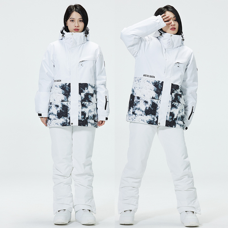 Farbblock-Skianzug für Männer  – Ski Pants Waterproof Bewertung und Preis