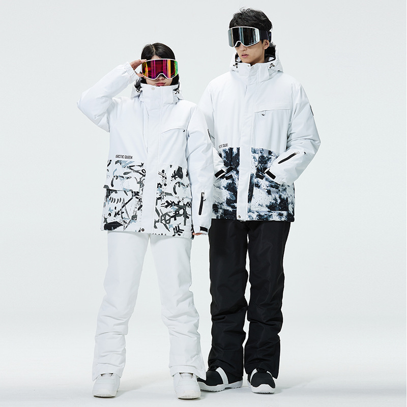 Farbblock-Skianzug für Männer  – Ski Pants Waterproof Bewertung und Preis
