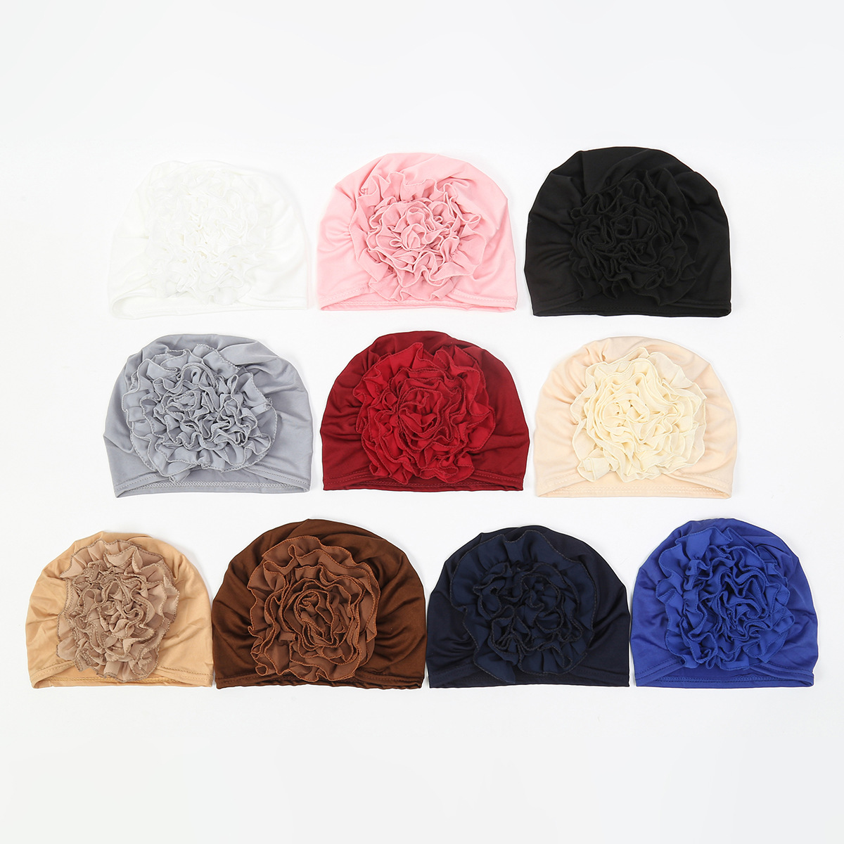 Einfarbige Blume dekoriert Fra – Winter Clothing Accessories Bewertung und Preis
