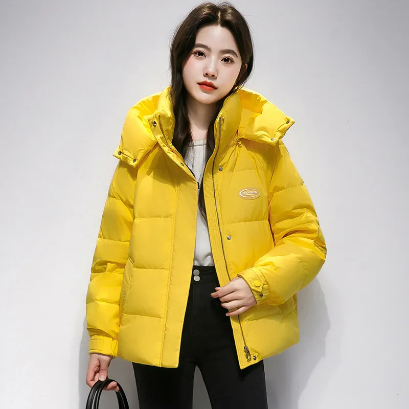 Gelber Winter-Kurzmantel für D – Yellow Winter Clothing Bewertung und Preis