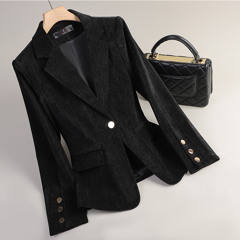 Gelbgoldener Samt-Blazer für D – Yellow Winter Clothing Bewertung und Preis