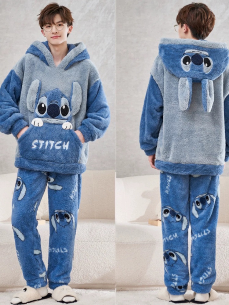 Anime Stich Winter Pyjamas Car – Winter Clothing Japan Bewertung und Preis