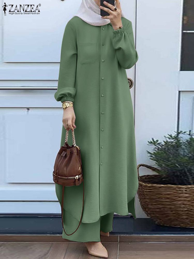 ZANZEA Mode 2 stücke Frauen Mu – Winter Clothing Dubai Bewertung und Preis