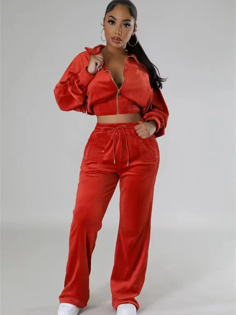 Modische Samt-Zweiteiler für D – Winter Clothing Outfits Bewertung und Preis