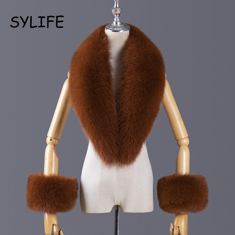2025 echtem Fuchs Pelz Kragen  – Winter Clothing Design Bewertung und Preis