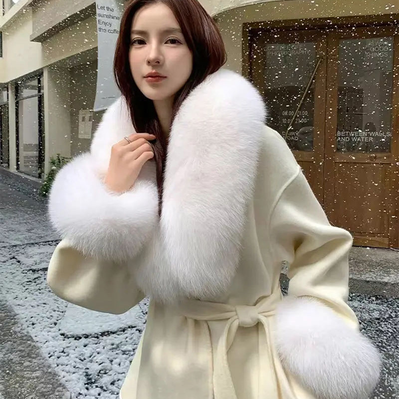 2025 echtem Fuchs Pelz Kragen  – Winter Clothing Design Bewertung und Preis