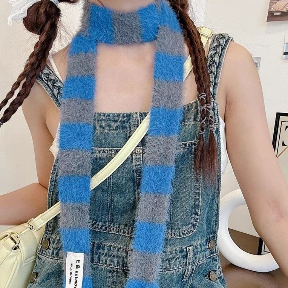 Gestrickte Y2K Mädchen Streife – Winter Clothing Accessories Bewertung und Preis