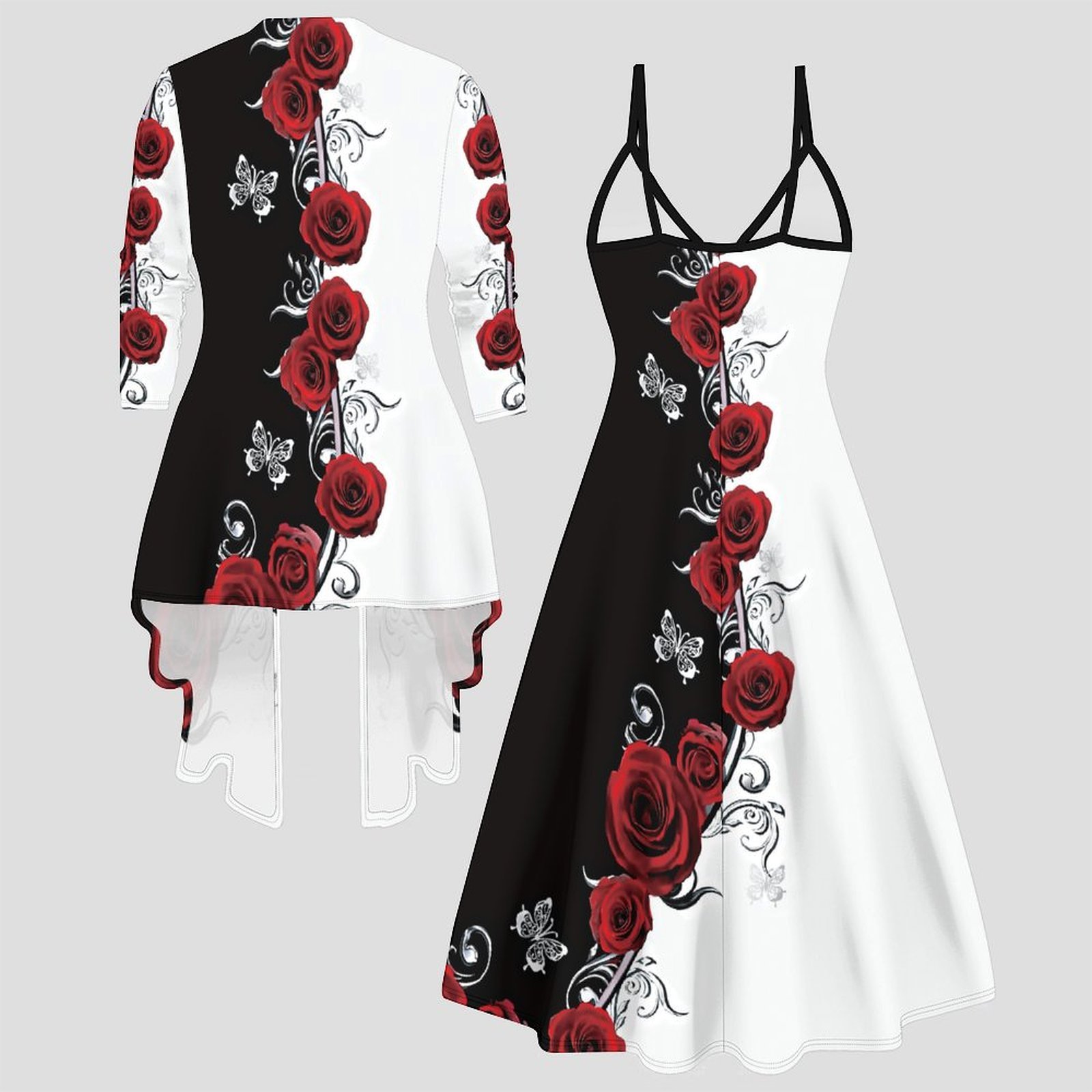 Bedrucktes Zweiteiler-Set Dame – Winter Clothing Design Bewertung und Preis
